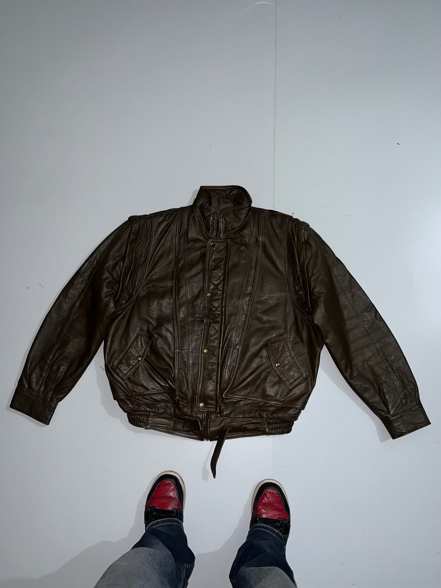 *Detachable Arms Super Premium Original Leather (RARE) (XL/2XL)