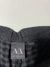 Armani Exchange Houndstooth Pleated Shorts – Charcoal Black (W:38) (L:20)