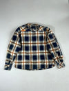 Speed and Strength Navy Plaid Armored Moto Riding Shirt with Vault Armor Paded (2XL)