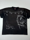 Rock Eagle Grim Reaper Graphic T-Shirt - Black  (4XL)
