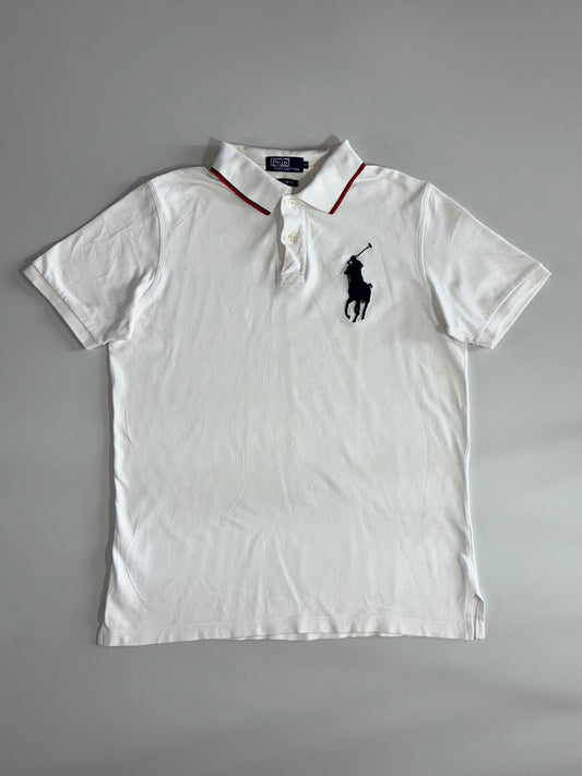 Polo Ralph Lauren Big Pony Custom Fit Polo – White (L)