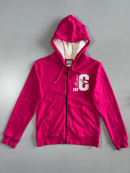 New Balance Pink Boston Zip Hoodie (S)