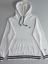 Champion Striped-Trim Pullover Hoodie White (L)