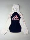 Adidas 3-Stripes Colorblock Hooded Performance Jacket – Navy/White Women’s (S)