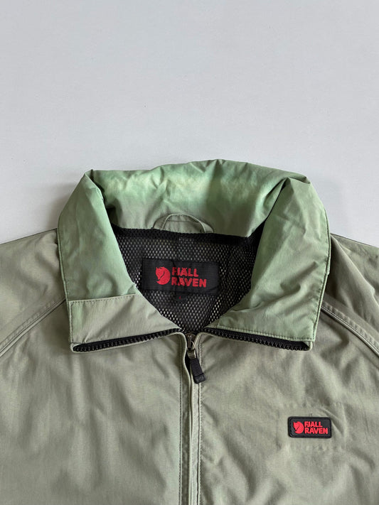 Fjällräven Sage Green Outdoor Jacket | Lightweight Zip-Up Hiking Jacket (XL)