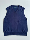 Polo Ralph Lauren Pima Cotton V-Neck Sweater Vest – Navy (M)