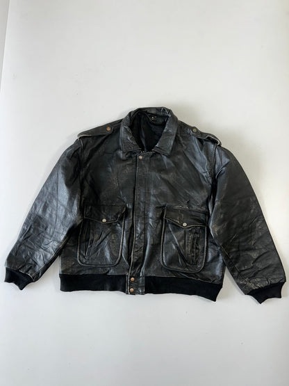 !                                                                                                                                                                                                      Super Premium Original RARE Leather Jacket Heavy (XL/2XL