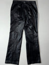 Vintage Louis Cafe Racer Black Leather Motorcycle Pants (W:34) (L:43)