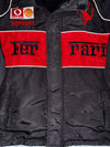 Ferrari F1 Vodafone Shell Sponsor Patch Embroidered Racing Jacket Black Red (S)