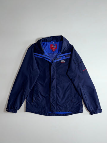 Dickies Since 1922 Hooded Utility Jacket Navy/Blue mesh lined, sleeve pocket (S)
