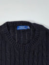 Polo Ralph Lauren Cable Knit Cotton Crewneck Sweater – (L)