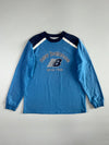 New Balance Since 1906 Arch Logo Colorblock Long Sleeve Tee – Blue/Navy – (XL)