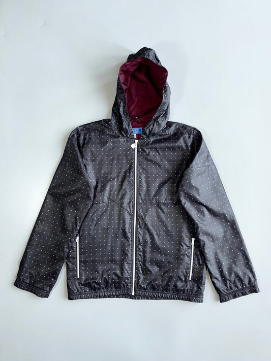 Adidas Originals Monogram Hooded Windbreaker Jacket | Vintage Full Zip (M)