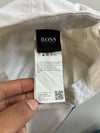Vintage Hugo Boss White Embroidered Logo Baseball Cap (Adjustable)
