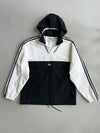 Adidas Originals 3-Stripes Colorblock Half-Zip Hooded Anorak Windbreaker(L)