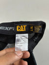 CAT Diesel Power Leather Patch Trucker Cap – Tan Black Flexfit, L/XL (61cm)