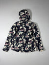 The North Face Reversible Hooded Puffer Jacket in Cream & Abstract Print Women’s (M)