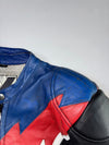 Vintage “V” Leather Two-Piece Racing Suit (Jacket Size : M) (Pant Waist :34 |Length : 39)