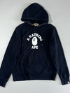 BAPE | Black College Logo Hoodie | (S/M)