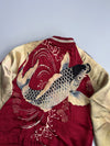 ZVintage Reversible Japanese Sukajan Koi Fish Bomber | Fully Embroidered RARE (M)