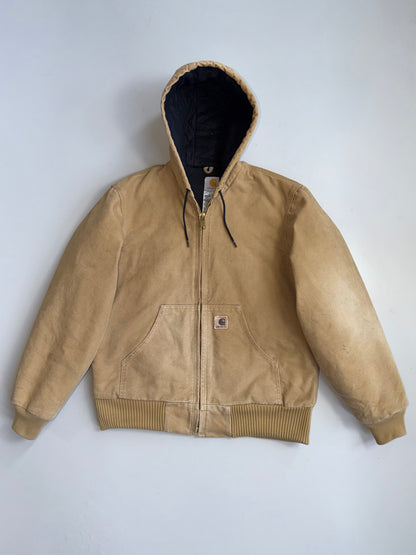 !         Vintage Carhartt Duck Canvas Hooded Active Jacket (RARE) (M/L)