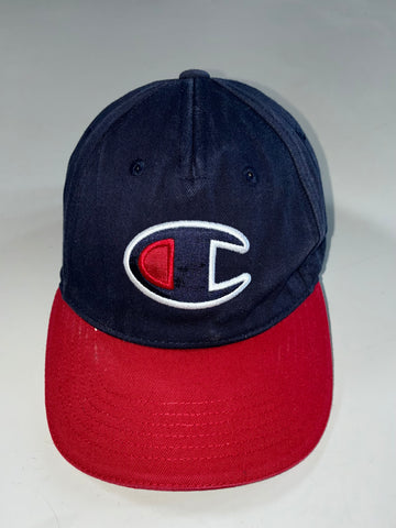 Vintage Champion Navy Red Big C Logo Cap (Adjustable)