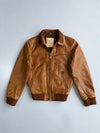 Oakwood Tan Leather Bomber Jacket (S)
