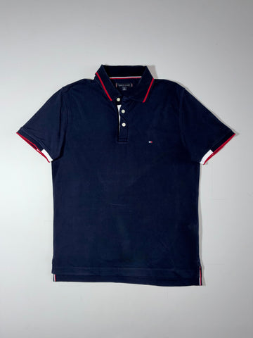 Tommy Hilfiger Tipped Collar Polo – Navy  (L)