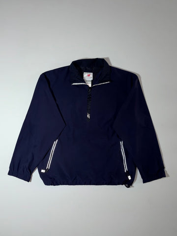 New Balance Navy Quarter-Zip Pullover Windbreaker  (M)