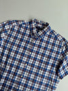 Tommy Hilfiger Blue White Plaid Check Short Sleeve Shirt (XL)