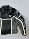 Black/Grey Racing Jacket with  (Padded) Reflective Piping (M)
