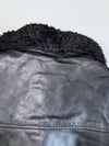 Schott NYC Vintage A2 Flight Pure Leather Bomber Jacket Shearling Fur Lining Made in USA (L)