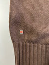 Puma Ribbed Full-Zip Knit Track Sweater – Brown (S)
