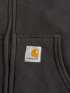 Carhartt Black Thermal-Lined Zip-Up Hoodie (2XL)