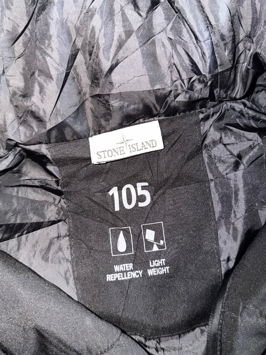 Stone Island Quilted Puffer Jacket Black Water Repellent Lightweight (Xl)