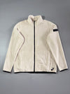 Asics "Positive/Focused" Sherpa Fleece Full-Zip Jacket – Cream (L)