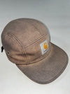 Vintage Carhartt WIP Backley Camp Cap – Washed Brown Canvas 5-Panel (Adjustable)