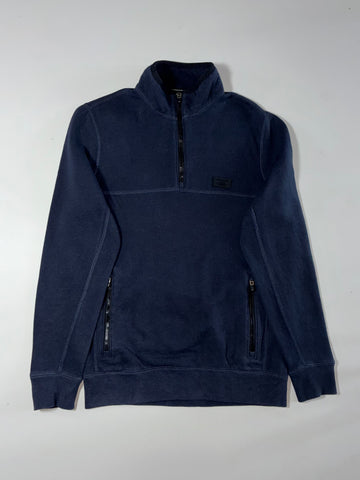 Abercrombie & Fitch Navy Quarter Zip Sweatshirt  (S)
