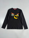 Angry Birds Bomb Bird Graphic Long Sleeve Tee (S/M)