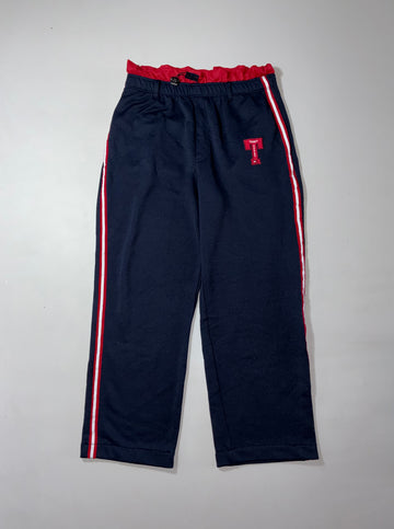 Vintage 90s Tommy Sport Navy Varsity Track Pants (W:32) (L:39)