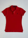 Ralph Lauren Red "The Skinny Polo" Women's Polo Shirt (XS)