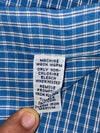 Ralph Lauren Blue & White Check Button-Down Shirt – Blake Fit(2XL)