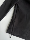Adidas Black Crewneck Sweatshirt (Zip Hem Pockets) (M)