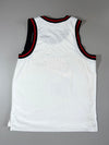 Nike Sportswear Mesh Basketball Jersey – White/Red/Black, Large (XL)