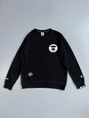AAPE by A Bathing Ape | Moonface Reflective Logo Crewneck Sweatshirt (M)