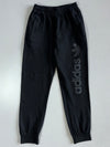 Adidas Black Logo Fleece Joggers Elastic (W:26|L:38)
