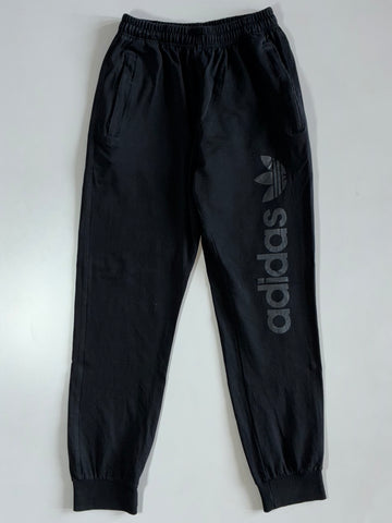 Adidas Black Logo Fleece Joggers Elastic (W:26|L:38)