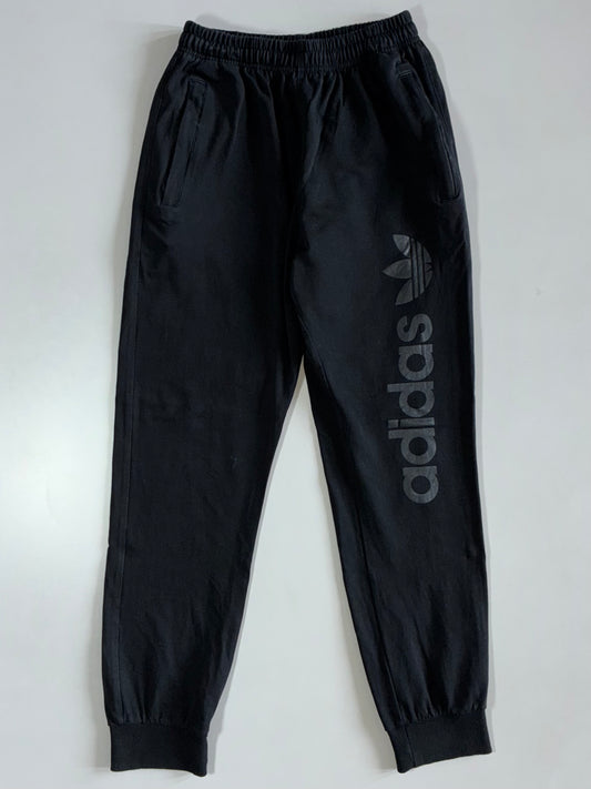 Adidas Black Logo Fleece Joggers Elastic (W:26|L:38)