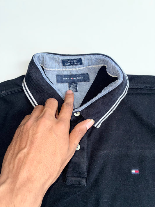 Tommy Hilfiger Custom Fit Polo — Black (2XL)