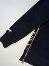 Aape by A Bathing Ape Gold Foil Flag Sweatshirt with Side Zips – Black (S)